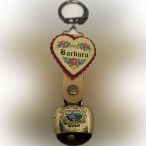 Barbara Heart Bell Keychain Neuschwanstein Germany